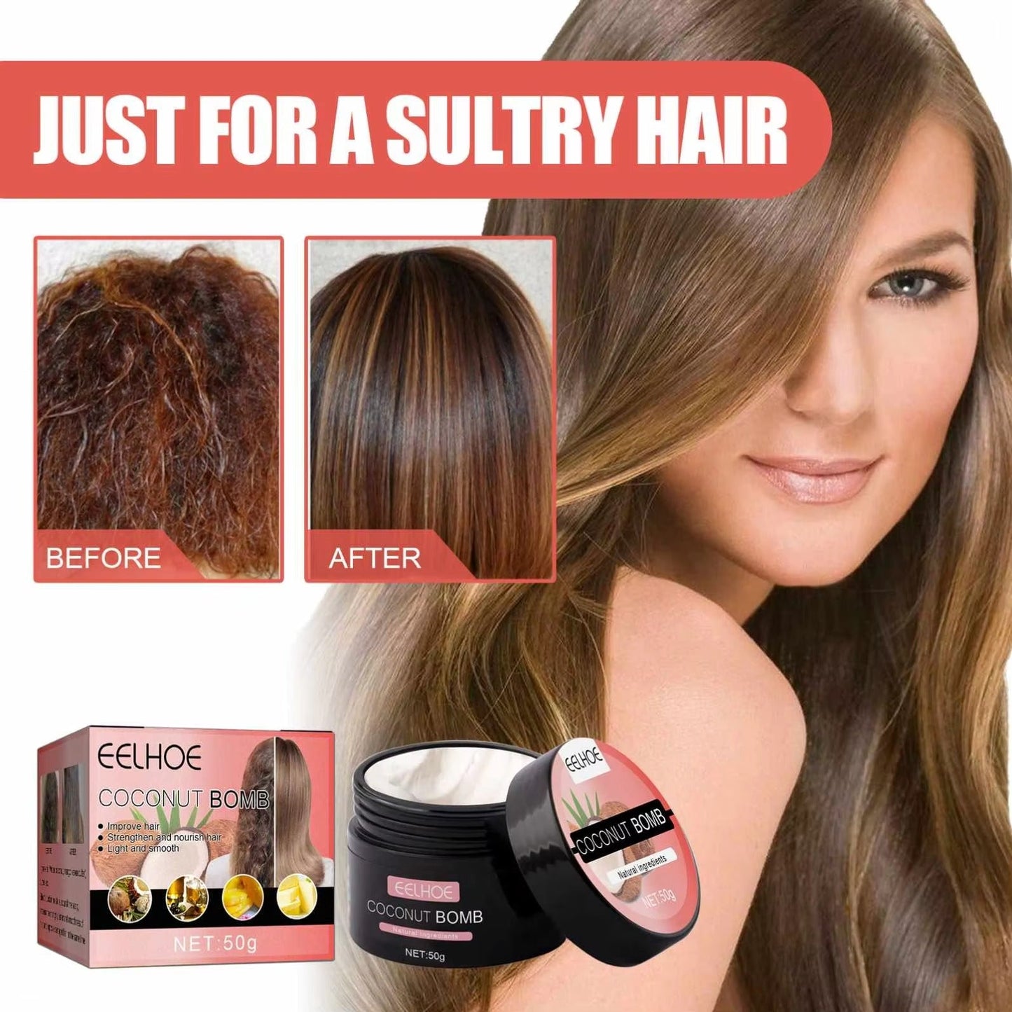 CocoSilk™ Μάσκα Βαθιάς Θρέψης Μαλλιών