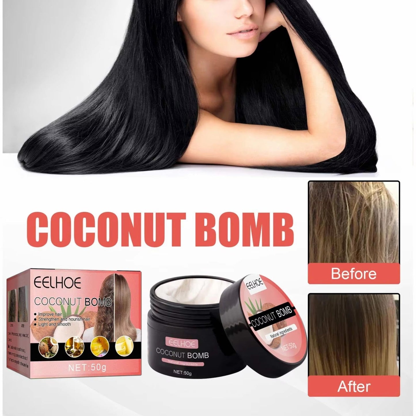 CocoSilk™ Μάσκα Βαθιάς Θρέψης Μαλλιών