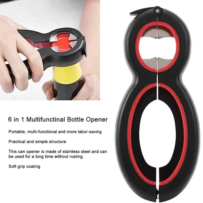 GripMate™ Ανοιχτήρι Κουζίνας 6-σε-1