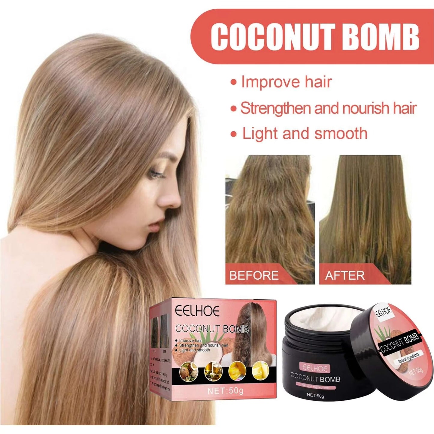 CocoSilk™ Μάσκα Βαθιάς Θρέψης Μαλλιών
