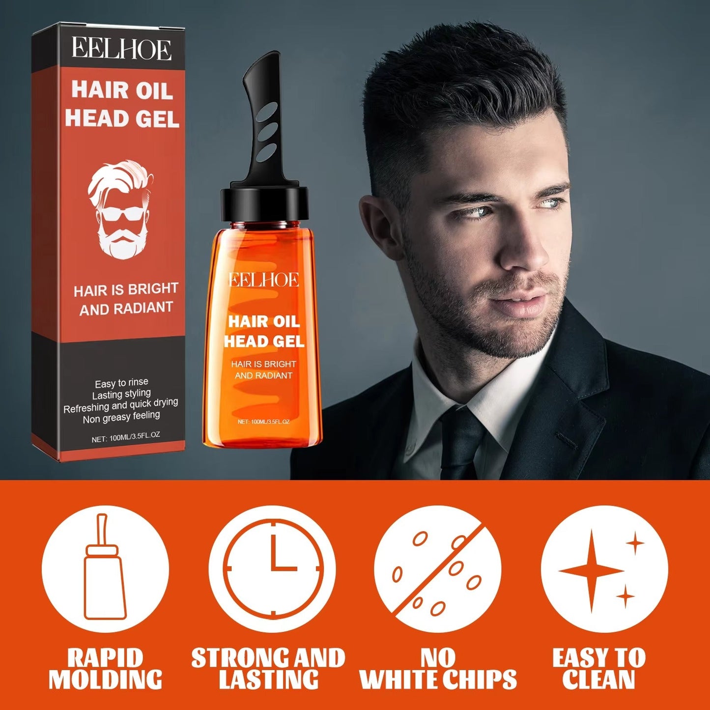StyleFusion™ Χτενάκι με Gel για Σμίλευση Μαλλιών