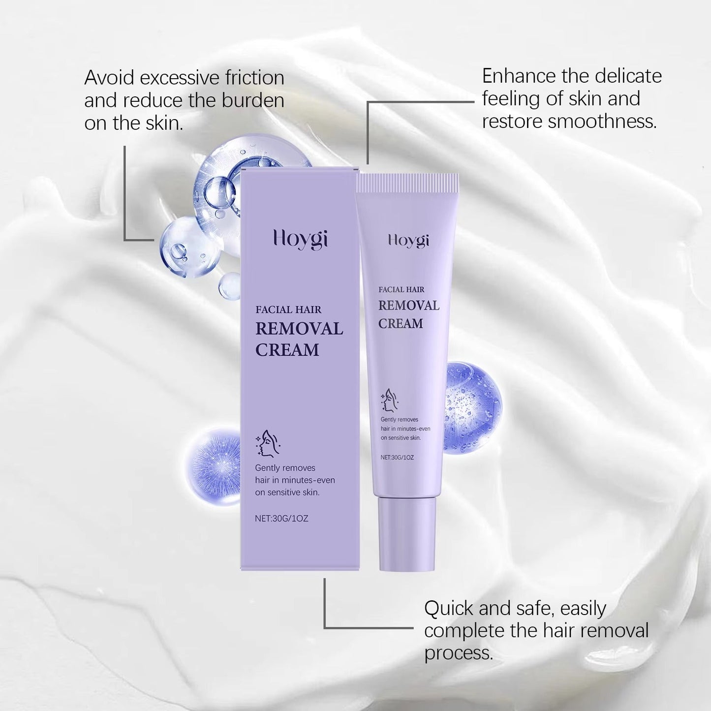 GlowSoothe™ Κρέμα Αφαίρεσης Τριχών Προσώπου