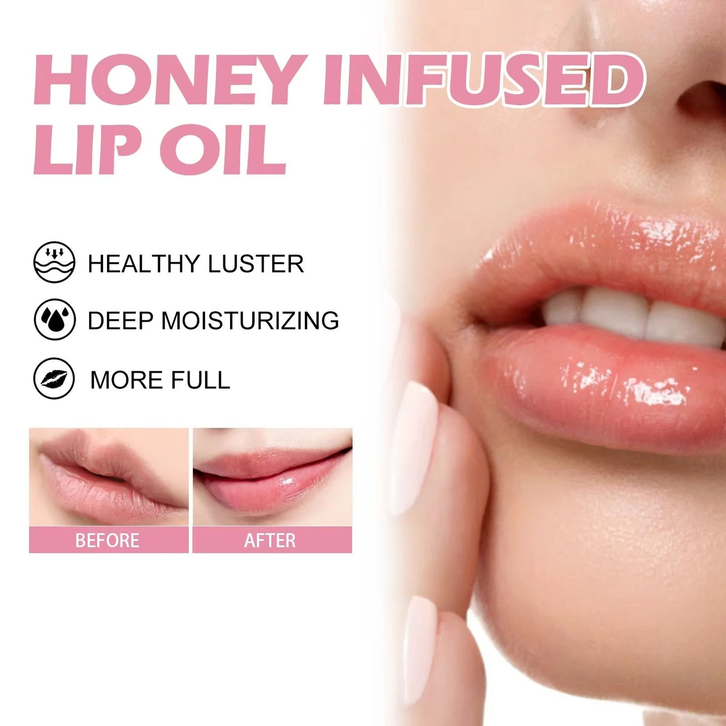 LuxeHoney™ Λάδι για λάμψη χειλιών